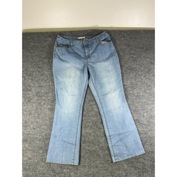 Fashion Bug Womens Size 18W light Blue acid wash Denim Jeans Pre-owned - Picture 11 of 16